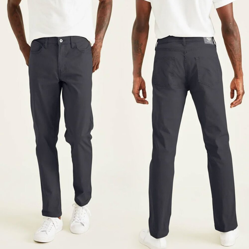 Dockers Men's Classic Big & Tall Jean Cut Grey Pants - Size 50 x 32 - NWT $85